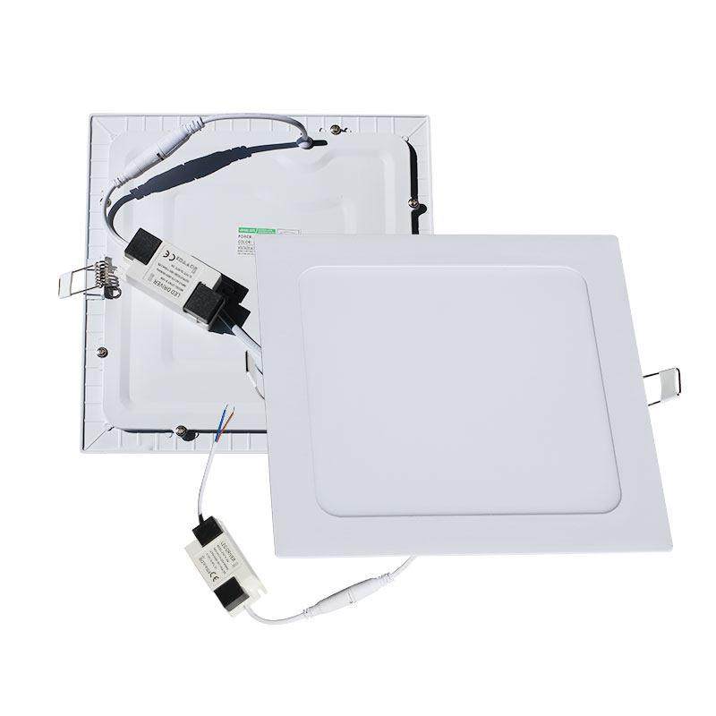 嵌入式led平板灯方形面板灯石膏板钻孔弹簧卡扣灯PVC天花吊顶灯,家装灯饰光源,平板灯/面板灯,淘宝优惠券,粉丝福利购,淘宝优惠卷