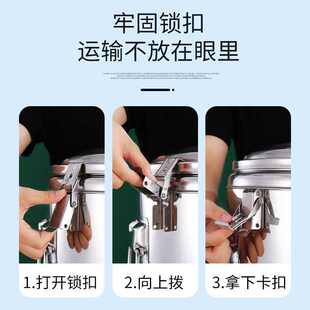 加厚不锈钢保温桶大容量双层保温饭桶商用摆摊粥桶汤桶保温保冷