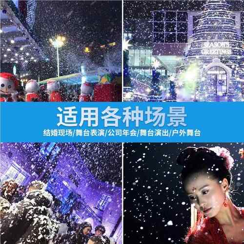 1花20W立0式雪机舞台出仿真喷雪机演1200W雪圣诞节造雪机户外活动