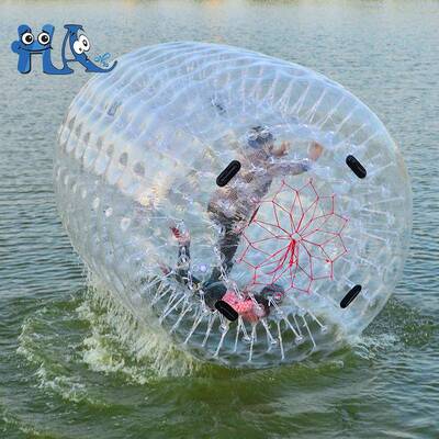 充气水上滚筒乐园游艺设施PVC步行球碰碰TPU悠波球碰撞球游泳池