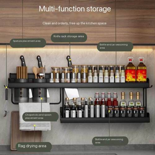 Bathroom Shelves Kitchen Wall Shelf Shower Storage Rack