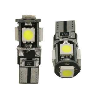 5050 canbus仪表灯 牌照灯 LED 示宽灯T10 5SMD 汽车LED解码