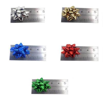 Small Star Bows for Present Wrapping Multi Colors Christmas