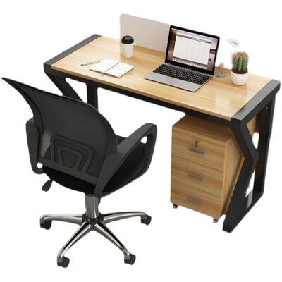 职员办公桌并排单人2人3人多人位单排横排屏风电脑工作桌带挡板