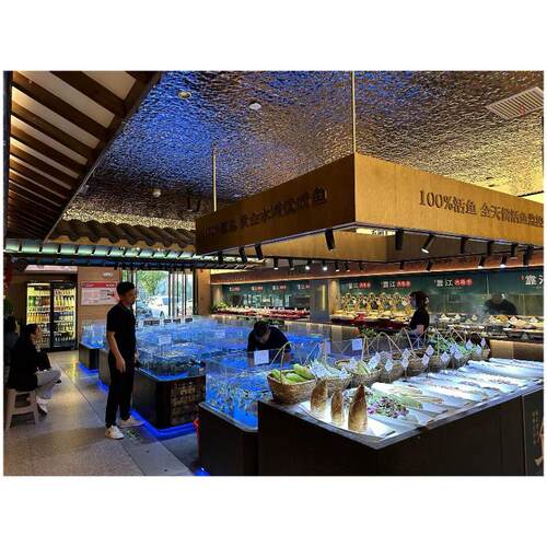 水波纹不锈钢板吊顶装饰大堂天花背景墙加工KTV定制8k金属波浪