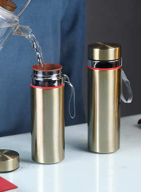 宜兴超大容量紫砂内胆保温泡茶杯男旅行大容量600mlL800毫升茶杯