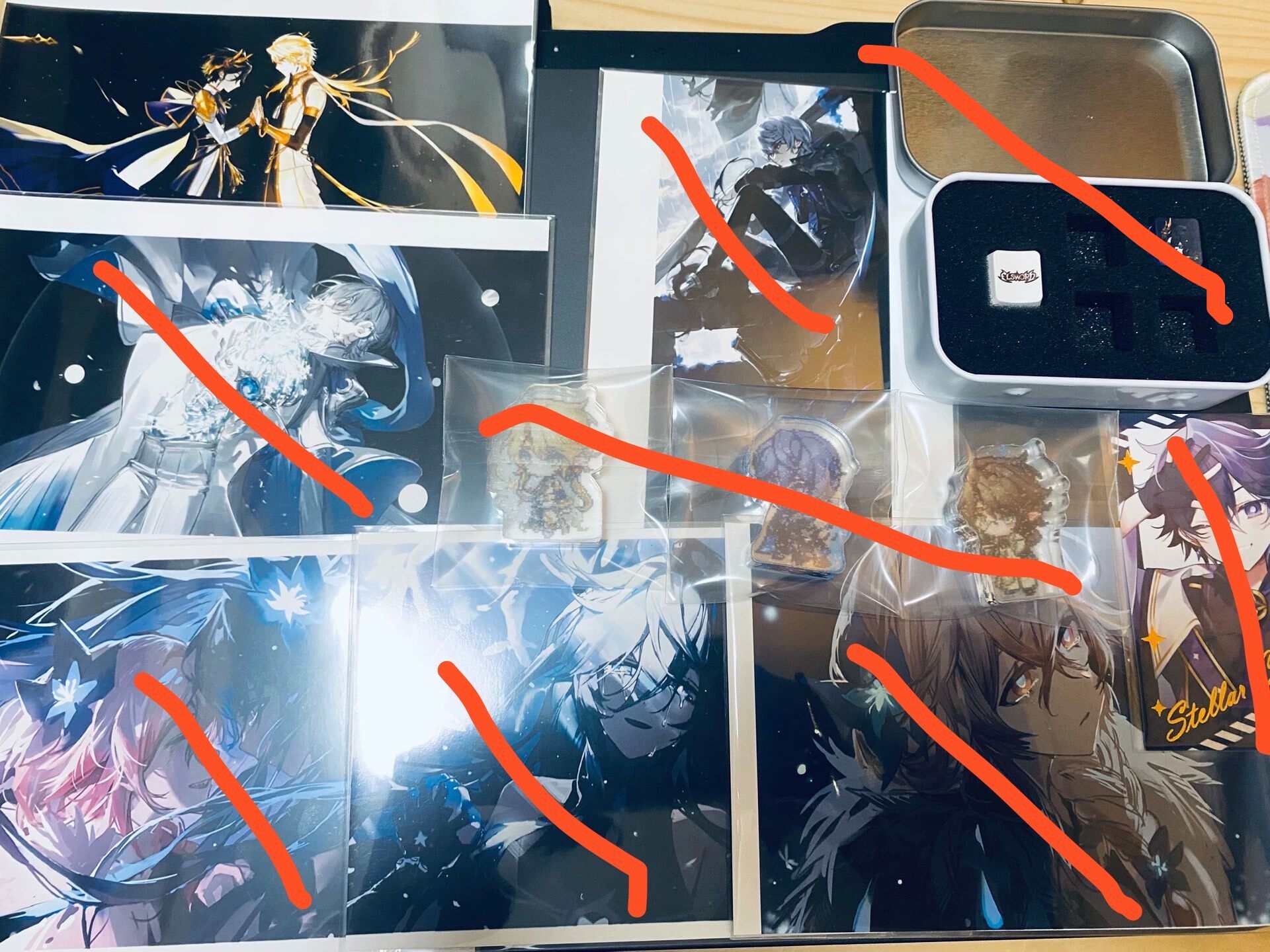 Elsword Korean Official & Fan Merchandise - Pixel Acrylic Stands, Photo Cards, Keycaps, Polaroids
