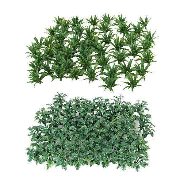 100pcs Green Landscape Model Grass Wargame Diorama 3.3cm 5cm