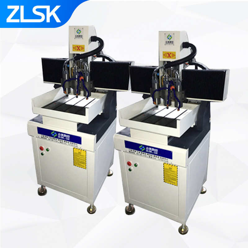 小型三头机雕刻模具批发金属雕刻数控东莞 数控 机五金精雕多头机