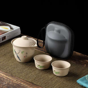 旅行茶具户外露营便携泡茶器车载快客杯公司活动商务LOGO伴手礼品