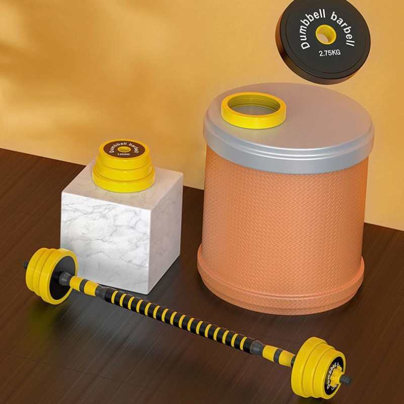 UV9哑铃男士健身家用包胶包铁杠铃组合女士哑铃可调节重量健身器