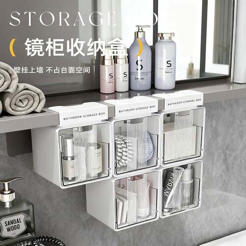 Multi-functional Storage Box for Bathroom: A Wall-Mounted Or