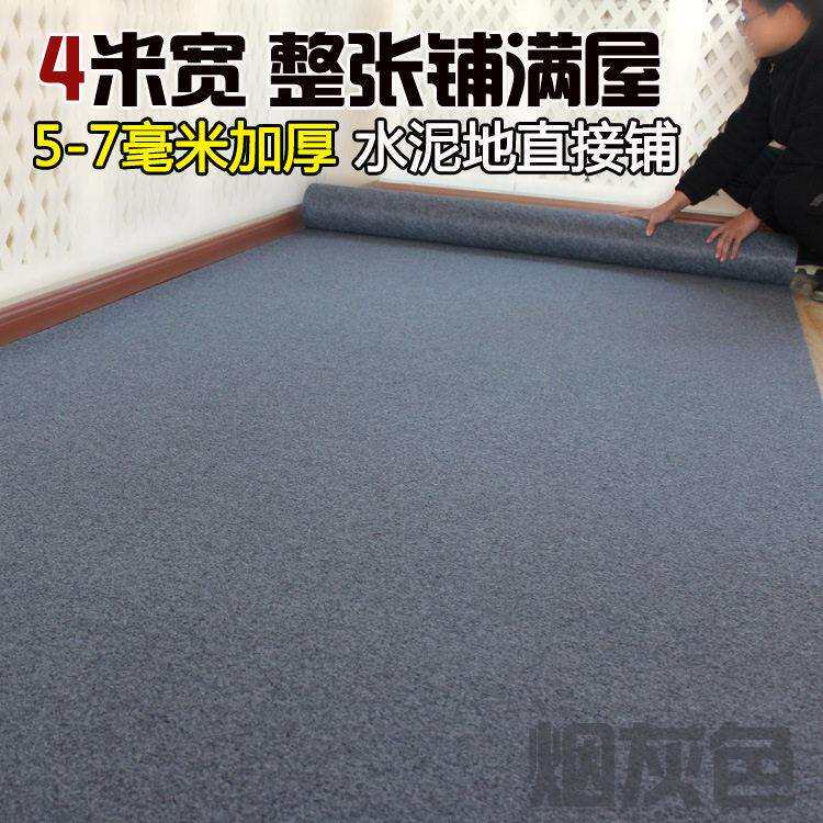 4米宽耐脏地毯大面积全屋满铺仓库商铺出租房改造简约商用场所