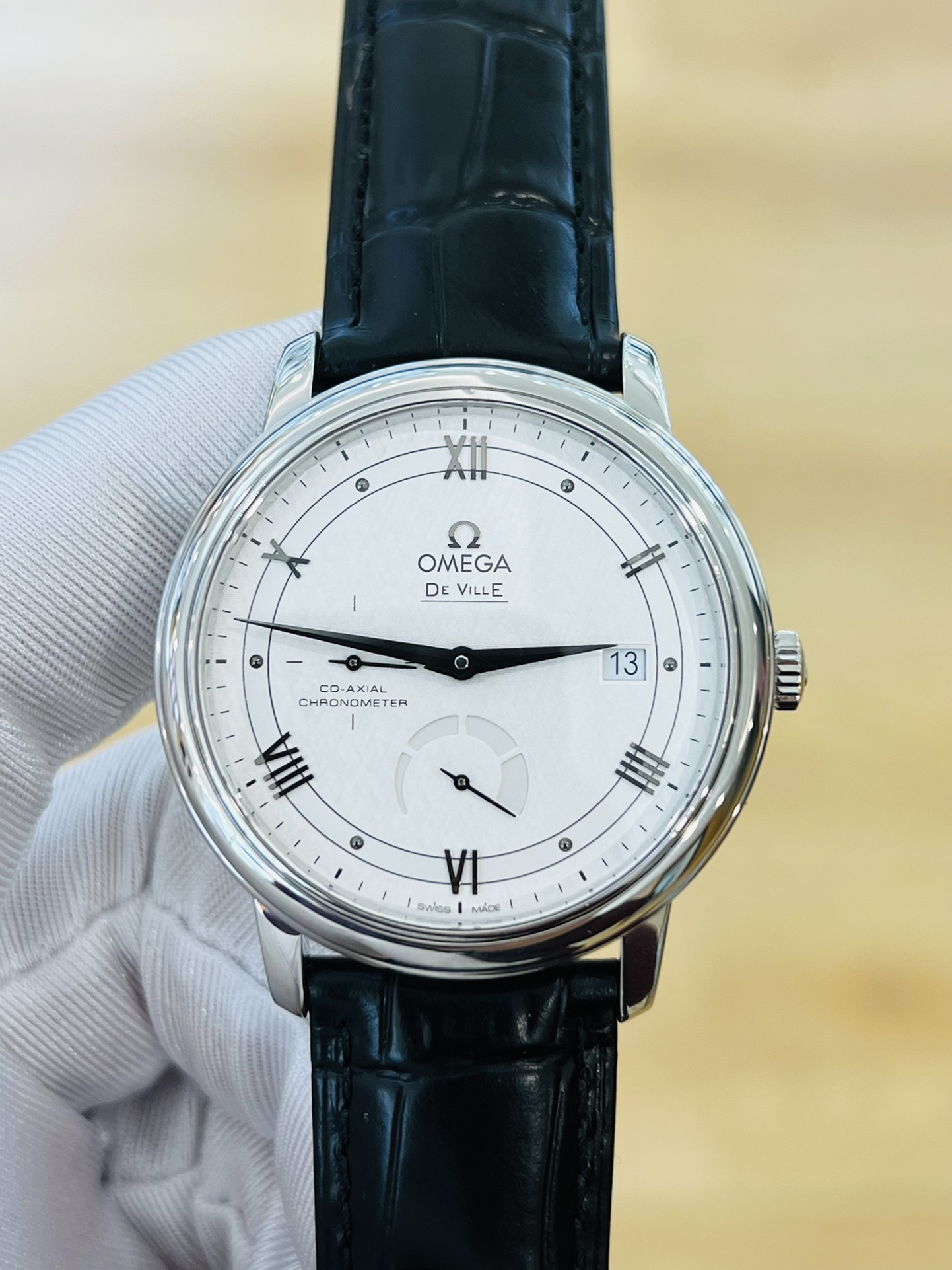 [9.8新]欧米茄碟飞手表动储自动机械男士腕表424.13.40.21.02.004