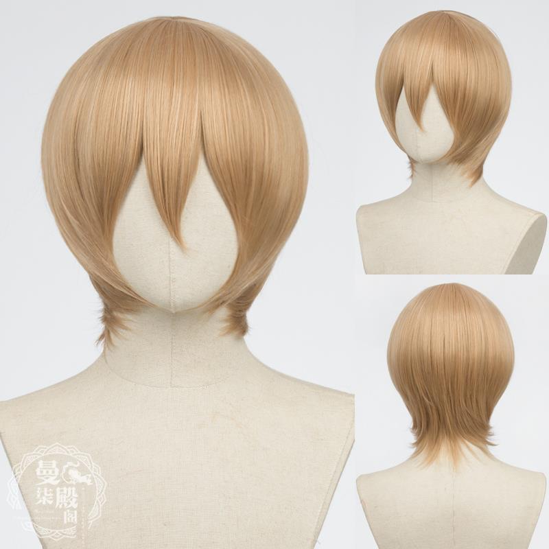 高档曼柒殿脸阁 万M用COS假毛收短发SN基佬头皮s顶24色男女co假发