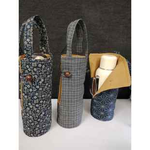 古风旧布纯棉传家壶迷你套子学古收纳袋布保护套水壶套定制595ML