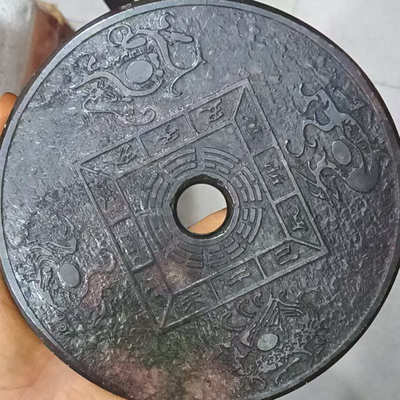 厂家厂家批发收藏古玩复古玉器工艺品岫玉四大兽玉璧摆件书房玄