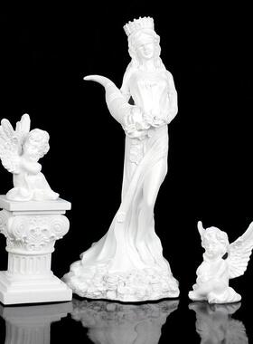 腊树神话财女神雕像脂t1717849人物招财摆件石富膏雕塑店铺开业希