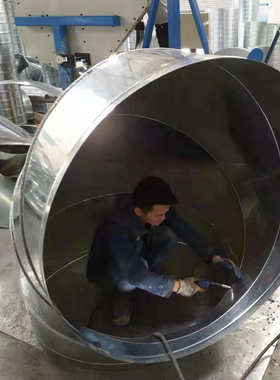 螺旋圆90 弯头风管度镀锌弯头配件度风管白铁皮45不锈钢弯管 弯头