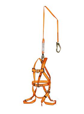 MSA梅思安全身式安全带单挂钩中号绳10129290轻巧型单腿吸震绳