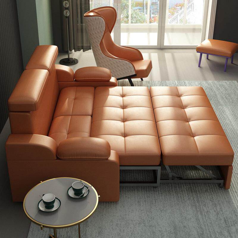 折叠沙发床客厅小户型双人三人沙发书房坐卧两用超纤皮沙发床