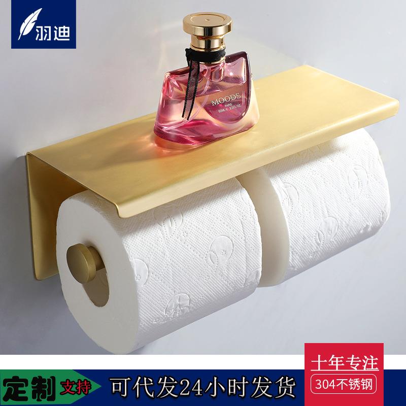 工程出口双纸巾架卷纸架洗手间纸巾盒卫生间厕纸架壁挂式擦手纸盒