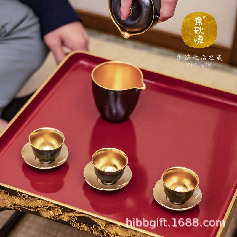 莺歌烧茶具日式七彩孔雀釉 泡茶盖碗 鎏金茶盏公道杯 分茶器茶杯,餐饮具,茶具礼盒,淘宝优惠券,粉丝福利购,淘宝优惠卷