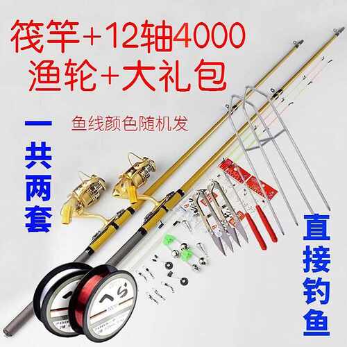 软尾筏竿单竿超轻桥钓伐钓鱼竿新手特价套装全套筏钓筏杆买一送一