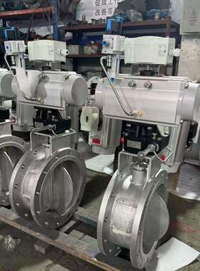 DN350大口径D641W-1C304不锈钢气动调节通风蝶阀法兰连接质保一年