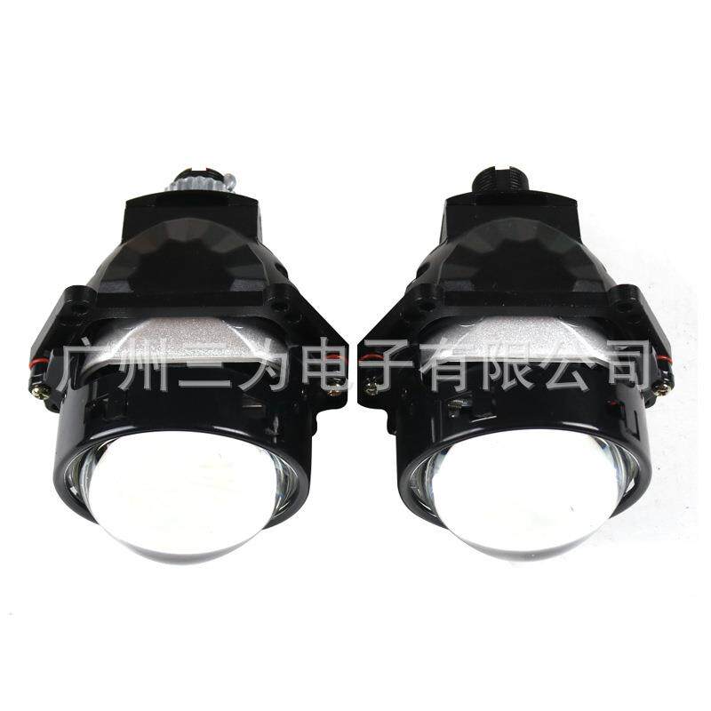 三为Sanvi新款3寸无损LED双光透镜大灯55W 5500K远近光一体前照灯