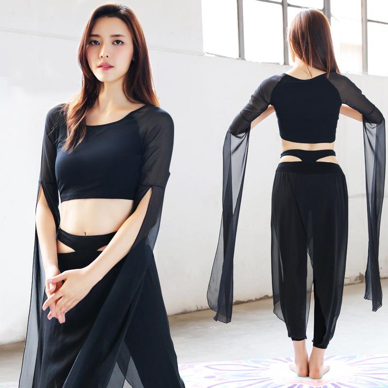 现货零售新款古典舞蹈服女飘逸中国舞练功服柔美舞韵表演服装