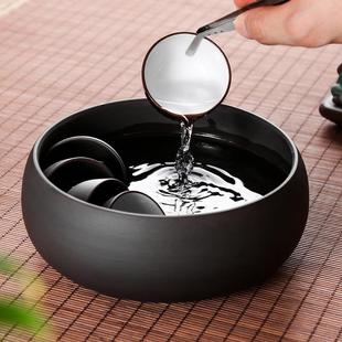 小号紫砂茶洗水洗钵盂禅意功夫茶具零配烟灰缸陶瓷洗茶杯碗