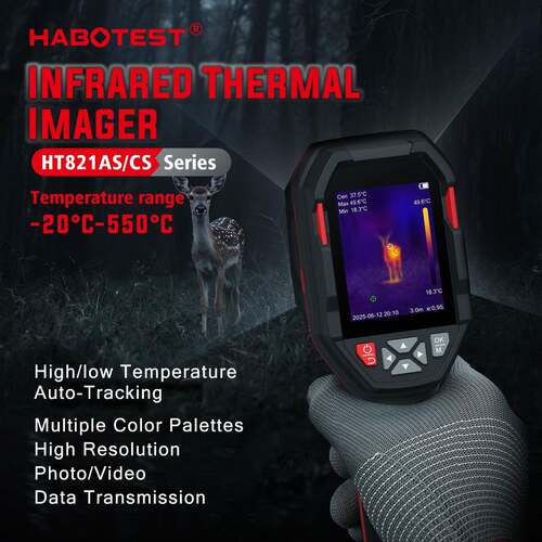 HABOTEST工厂店HT821AS/CS热成像仪摄像头检测红外线热成像测温仪