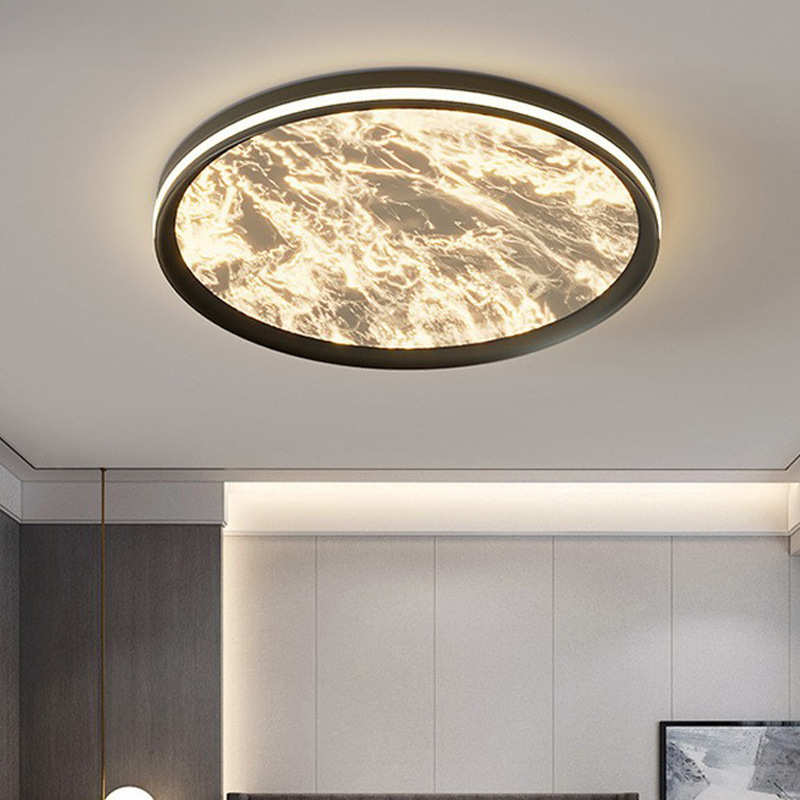 无缝卧室灯阳台书房意式奢现代吸顶灯轻灯灯主云雾简约年新款护眼