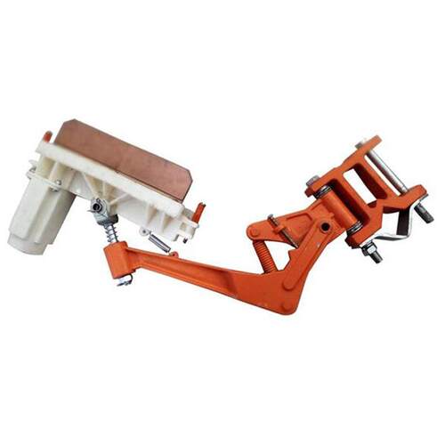 起重机2000A单极集电器 轻型滑线集电器 H型滑触线受电器碳刷架