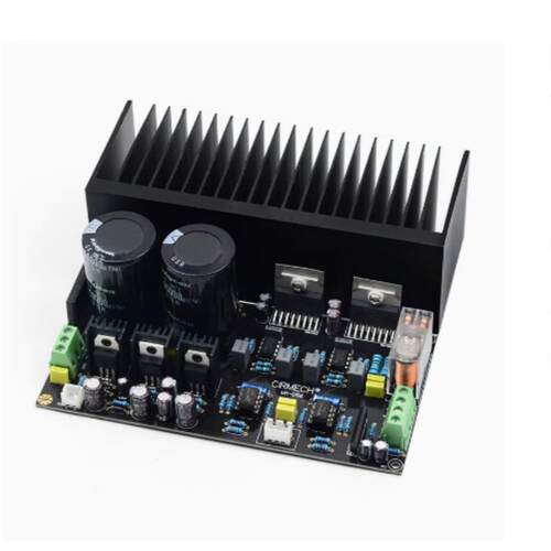 TDA7293大功率功放板OP07立体声双声道100W*2直流伺服NE5534前级