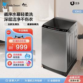 纯净小天鹅洗衣机全自动租房家用10KG大容量波轮 TB100V203B