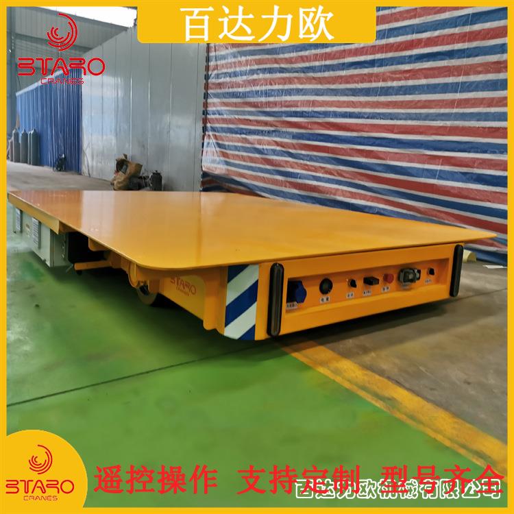 厂家制造蓄电池胶轮转向搬运车 横纵移动电动无轨平车