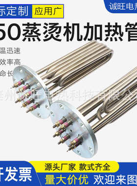 锅炉直径电发热管油桶烧干法兰水箱加热管大功率不锈钢眼150mm6
