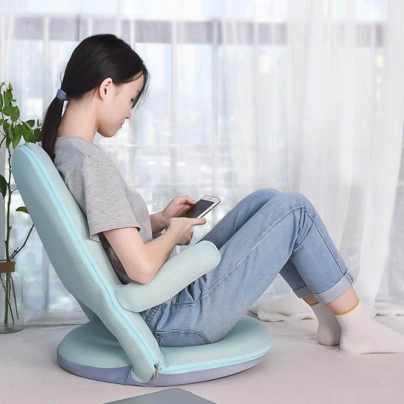 折叠懒人沙发哺乳椅喂奶神器坐月子抱娃护腰扶手床上靠背椅可拆洗