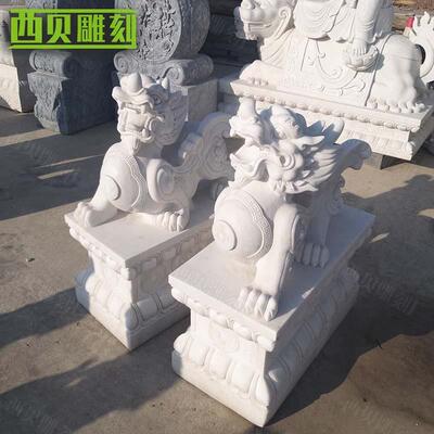 大理石仙鹤景雕塑现货销售大理石仙款式样供应各石雕动物类多观摆
