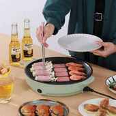 多功能电烤盘烤炉迷你电烤炉不沾易洗电烤煎烤盘烧烤炉烤肉锅烤串