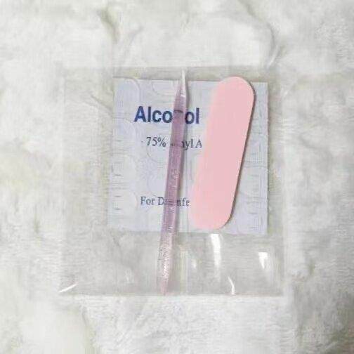 穿戴甲材料包工具包美甲用品果冻胶酒精棉片搓条海绵抛胶水套装
