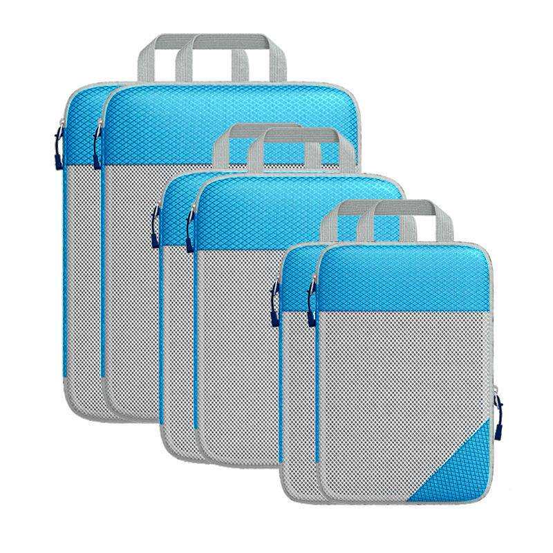 新款旅行收纳包套装行李箱整理收纳袋旅行可压缩收纳包七件套