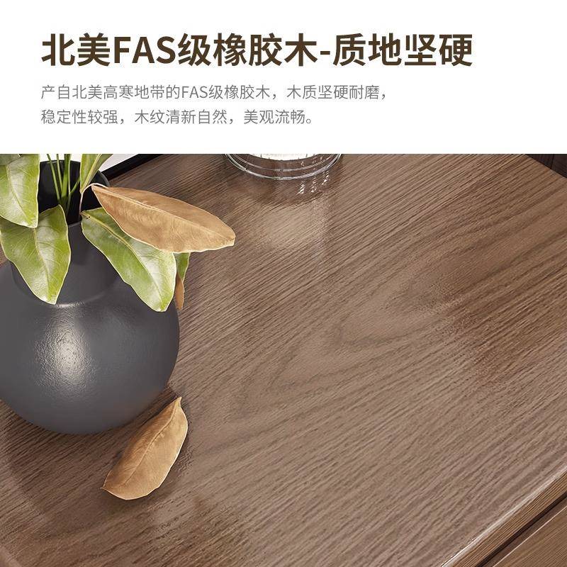 实木床头柜简约家用卧室储物柜田园小型床边柜简易置物收纳柜抽屉