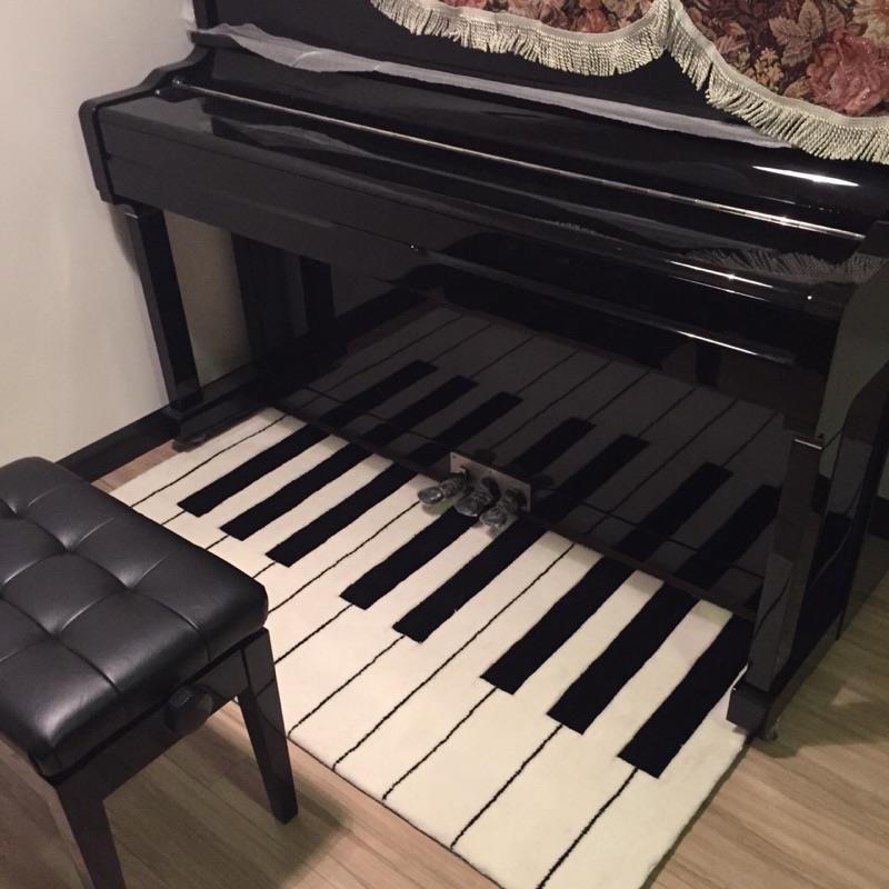 高档左岸欧式美式关黑白钢琴地毯地客厅卧室书垫餐厅玄房手工地毯