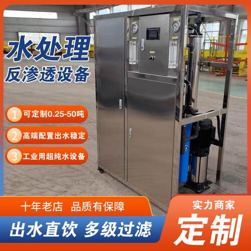 小吨位双级反渗透设备商用学校商场净水机直饮水设备大桶装水设