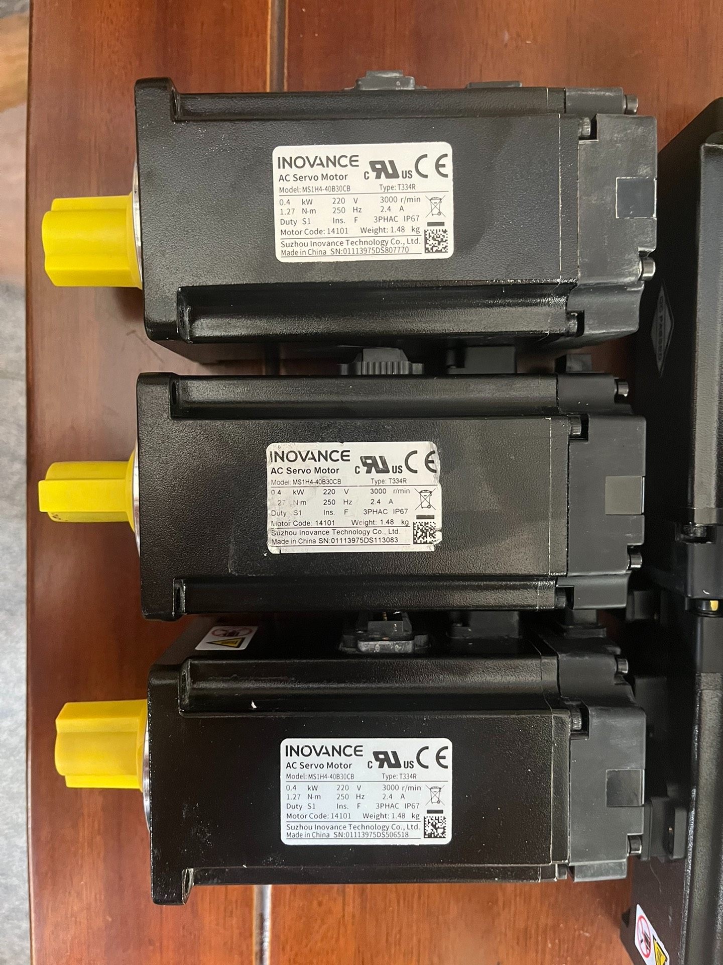 汇川电机MS1H4-40B30CB-T334R  成色如图，