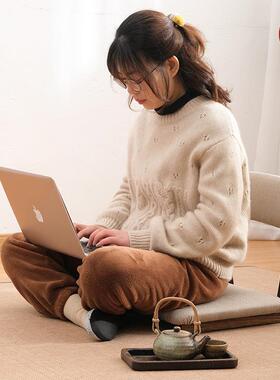 榻榻米实木和室椅懒人阳台床上靠背座椅宿舍寝室日式飘窗无腿凳子