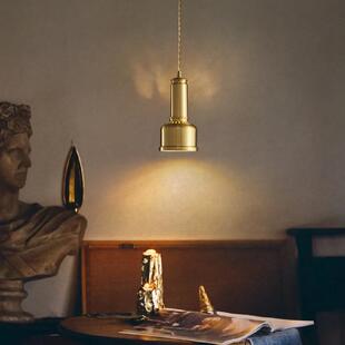 复古美式 全铜吊灯北欧创意吧台餐桌餐厅灯轻奢卧室房间床头灯具